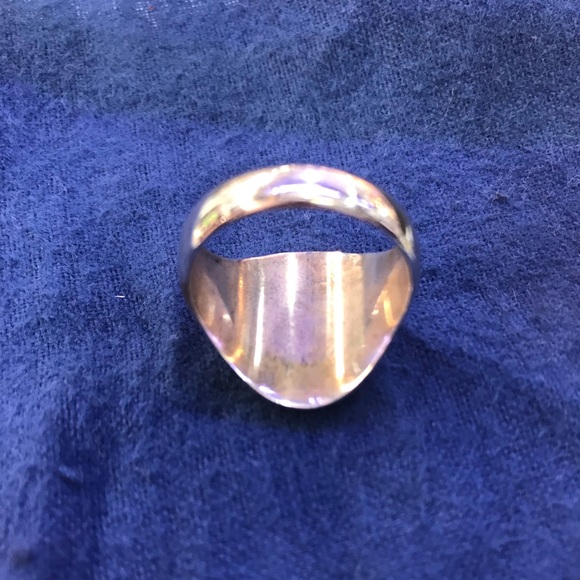 Zuni Turquoise Handmade Sterling Silver Ring - Picture 5 of 5